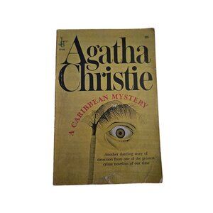 Agatha Christie "A Caribbean Mystery" Vintage Paperback Pocket Books Edition Fea